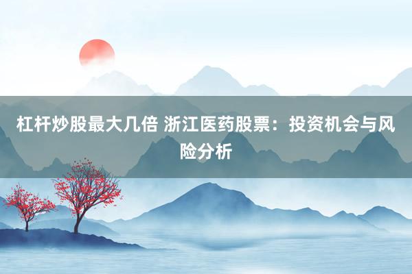 杠杆炒股最大几倍 浙江医药股票：投资机会与风险分析