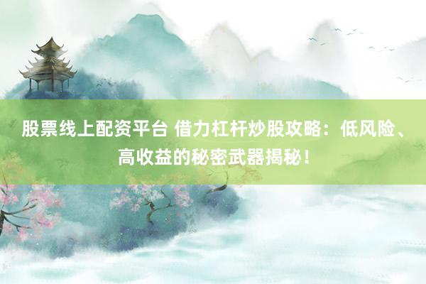 股票线上配资平台 借力杠杆炒股攻略：低风险、高收益的秘密武器揭秘！